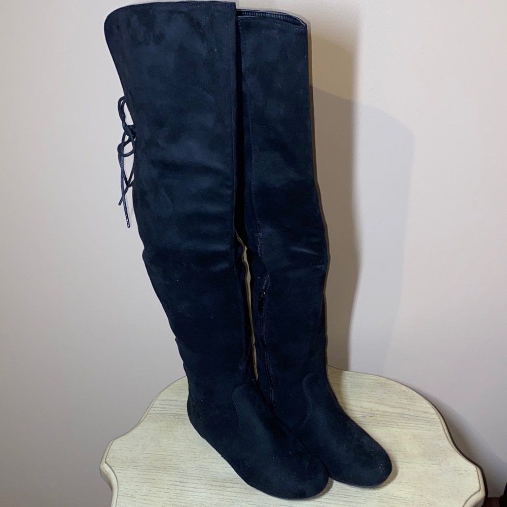 Elegant Black Over-the-Knee Women's Boots